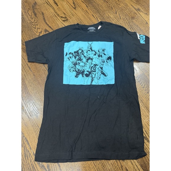 my hero academia Other - Funimation My Hero Academia Mens T Shirt Large Black Blue Double Sided